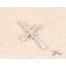 Уникален  Дамски  Кръст от 18К Бяло Злато с Диаманти  Bloom Jewellery